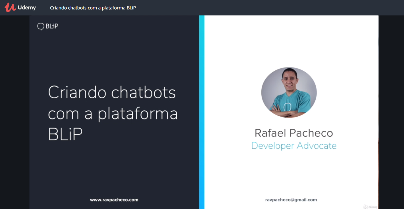 Banner image of Criando chatbots com a plataforma BLiP course