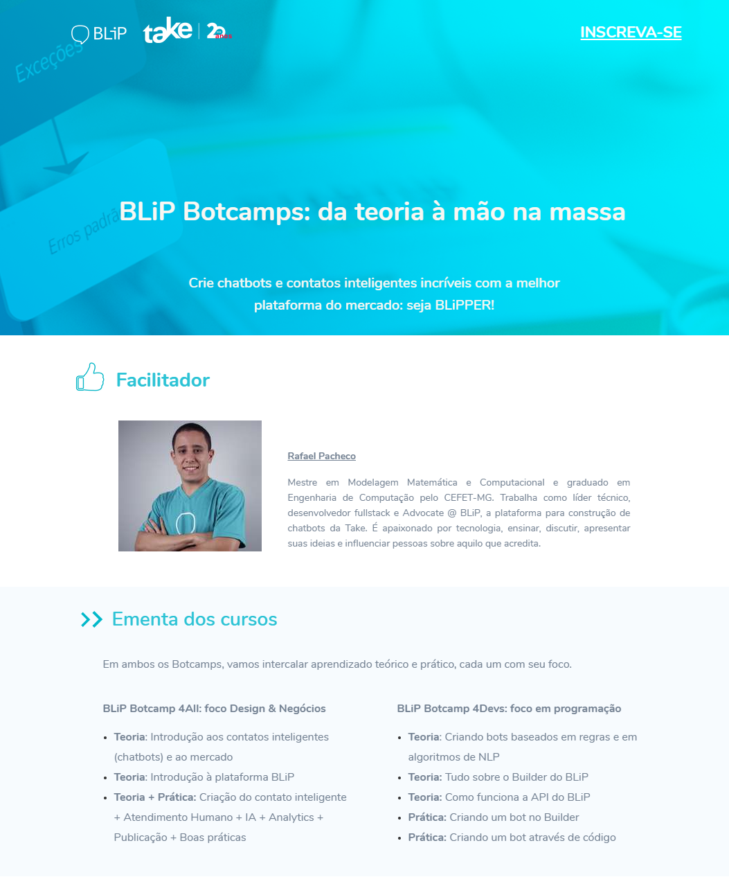 Imagem de banner do curso BLiP Botcamp